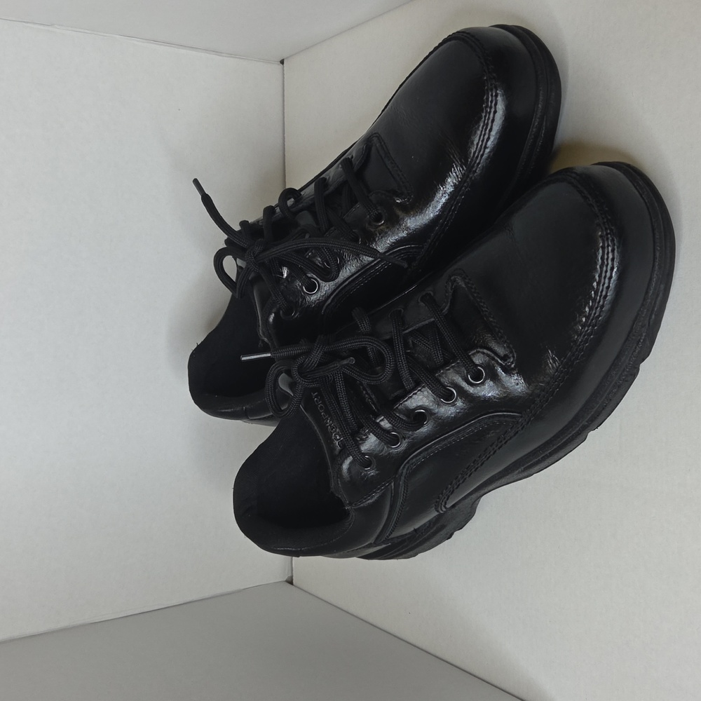 Comfy! Rockport Men's Size 10.5 Black Ridgefield Eureca Lace-Up Leather Shoes.